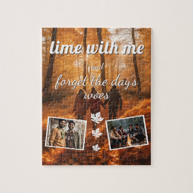 Puzzle lime with me, forget the day's woes Foto Vorlag (Vertical)