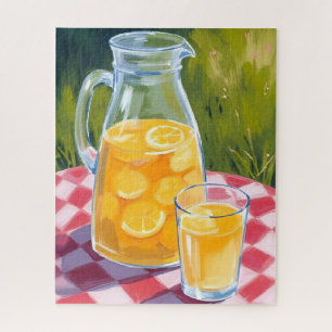 Puzzle Limonada Picnic Limones Frutas Pintadas