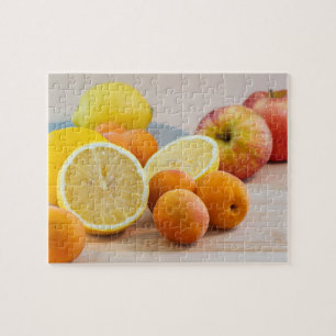 Puzzle Limones y albaricoques fotografía de alimentos bod