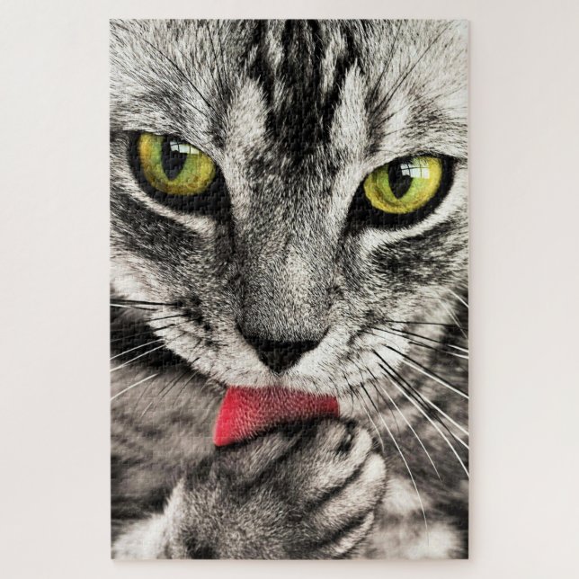 Puzzle Limpieza de gato (Vertical)