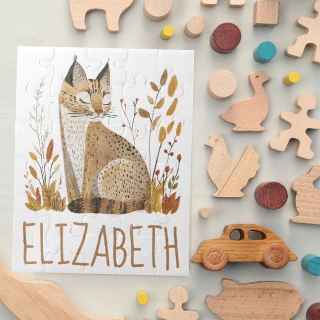 Puzzle Lince del bosque personalizado lindo (Subido por el creador)
