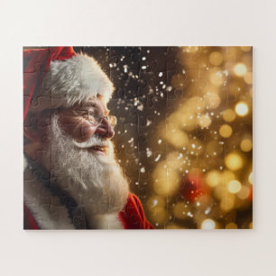 Puzzle linda santa claus para el nuevo año