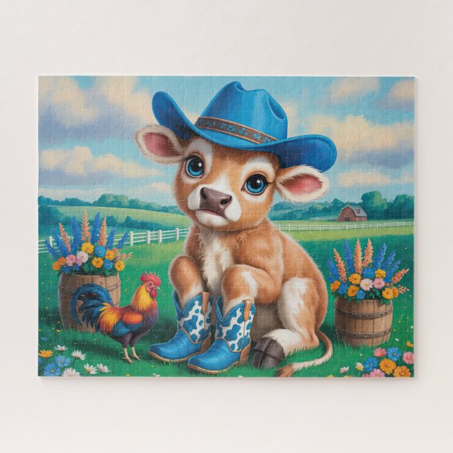 Puzzle Linda Vaca Campestre (Horizontal)