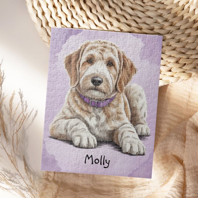 Puzzle Lindo Goldendoodle Personalizado (Subido por el creador)