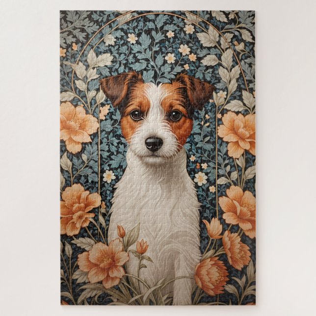 Puzzle Lindo Jack Russell Terrier Inspirado en William Mo (Vertical)