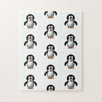 Puzzle Lindo pingüino animado con aspecto 3D