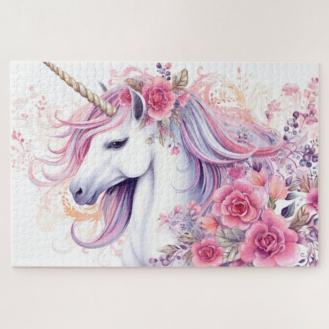 Puzzle Lindo Unicornio Mágico (Horizontal)