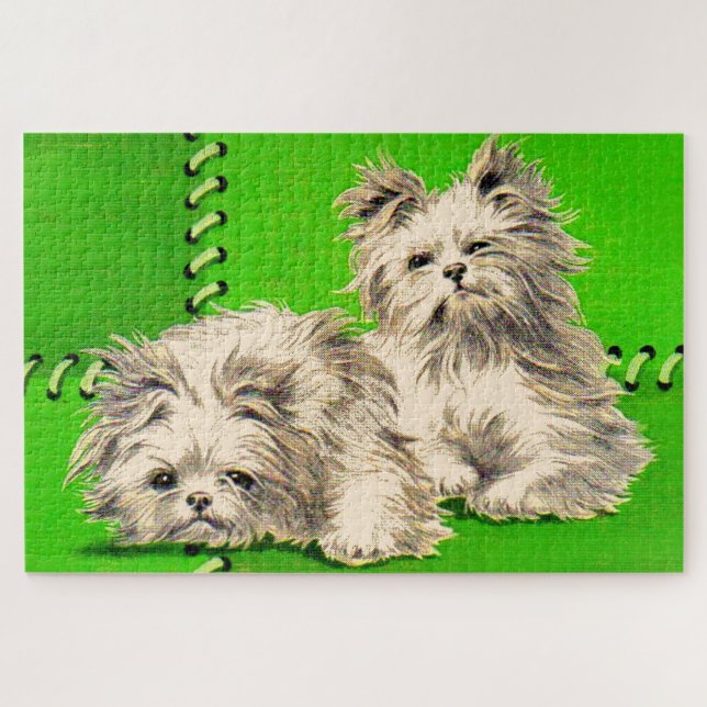 Puzzle lindos perros floofos (Horizontal)