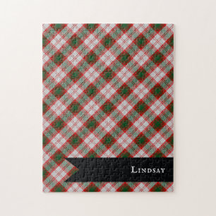Puzzle Lindsay Vestimenta Clan Tartán Patrón de placas