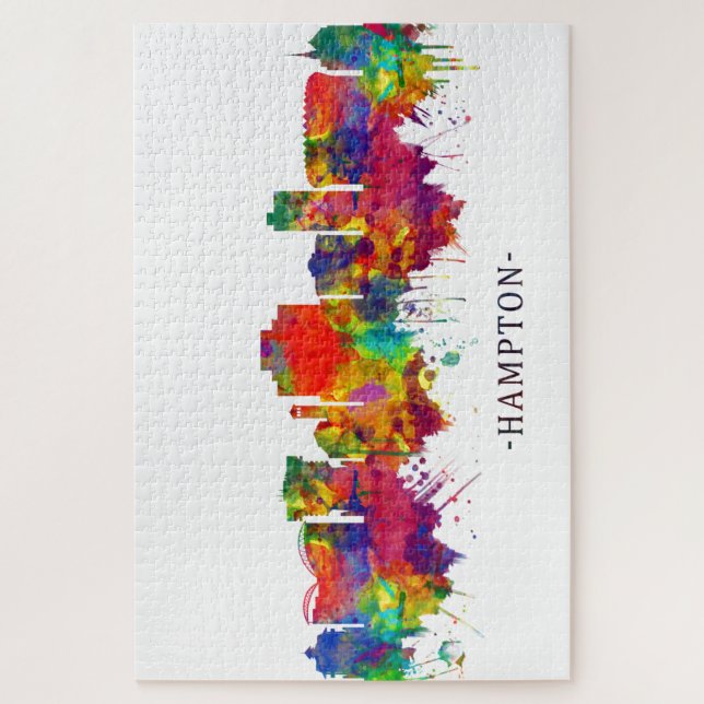 Puzzle Línea aérea de Hampton Virginia (Vertical)
