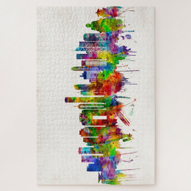 Puzzle Línea aérea de Hong Kong en China (Vertical)