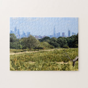 Puzzle Línea aérea de Londres desde Richmond Park - 11x14