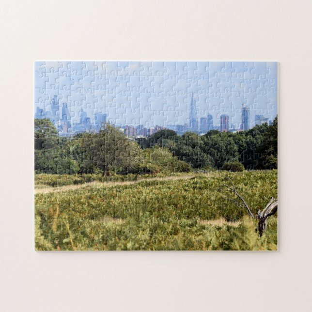 Puzzle Línea aérea de Londres desde Richmond Park - 11x14 (Horizontal)