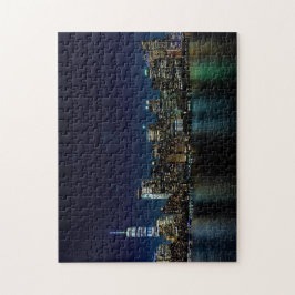 Puzzle Línea aérea de Nueva York en NIght | PERSONALIZADO