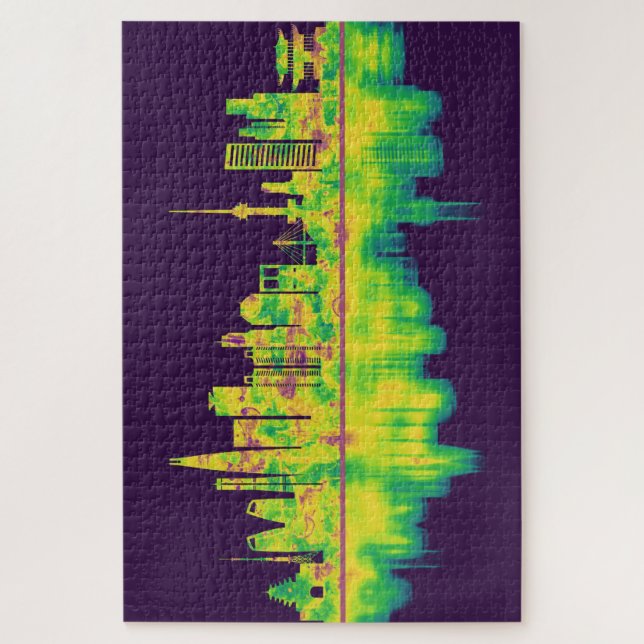 Puzzle Línea aérea de Seúl, Corea del Sur (Vertical)