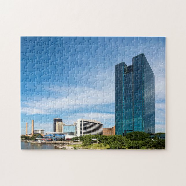 Puzzle Línea aérea de Toledo Ohio City (Horizontal)