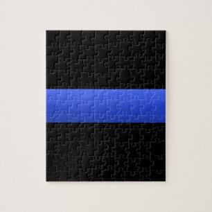 Puzzle Línea Azul delgada