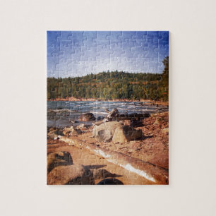 Puzzle Línea costera de la península superior de Michig