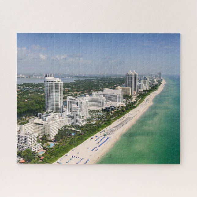 Puzzle Línea costera | Urban Beach, Miami, Florida (Horizontal)