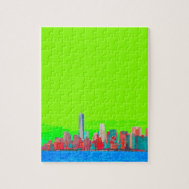Puzzle Línea Sky de la ciudad de Nueva York (Vertical)