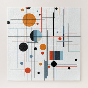 Puzzle Líneas minimalistas modernas geométricas abstracta