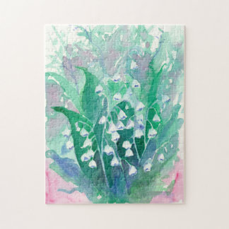 Puzzle Lirio blanco de las flores del valle
