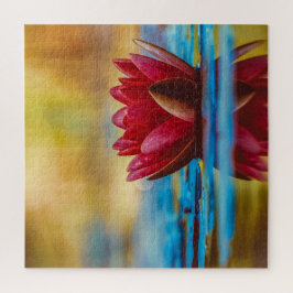 Puzzle Lirio de agua roja de Borgoña