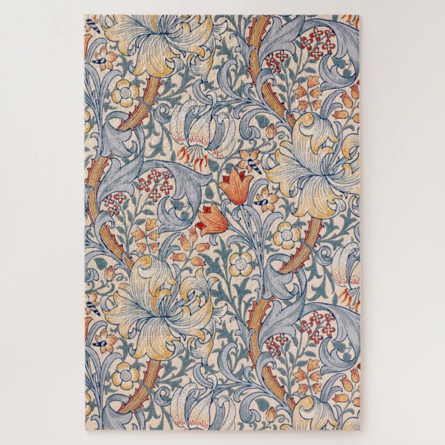 Puzzle Lirio dorado, William Morris (Vertical)