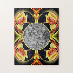 Puzzle Lirio Floral Abstract Frame Crea Tu Propia Foto