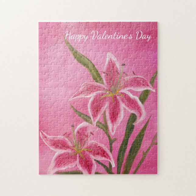 Puzzle Lirio rosa (Vertical)