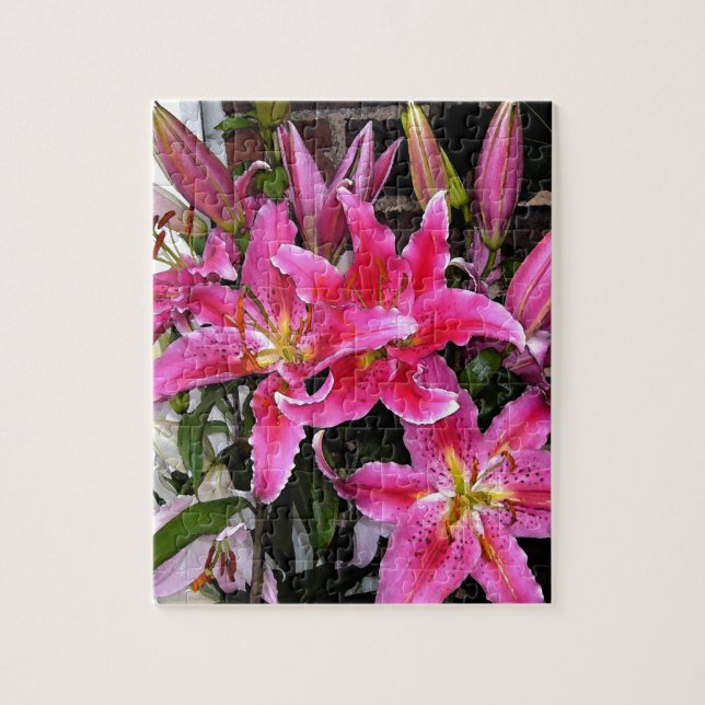 Puzzle Lirio Stargazer Rosa (Vertical)