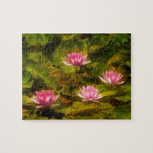 Puzzle Lirios de agua artística, California (Horizontal)