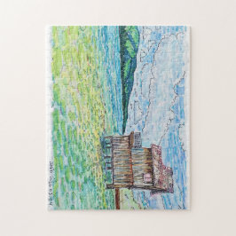 Puzzle Lirios en el lago