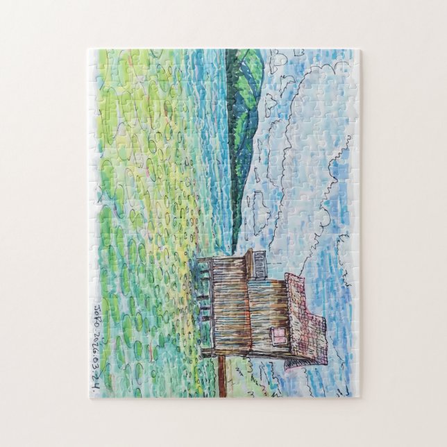 Puzzle Lirios en el lago (Vertical)