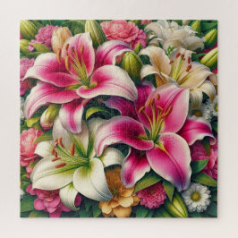Puzzle Lirios en flor