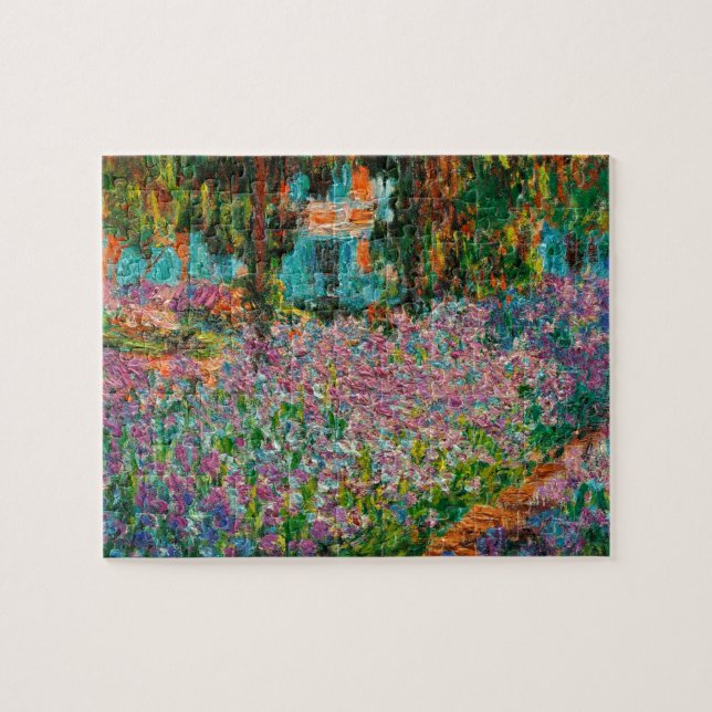 Puzzle Lirios jardín Monet Giverny flores (Horizontal)