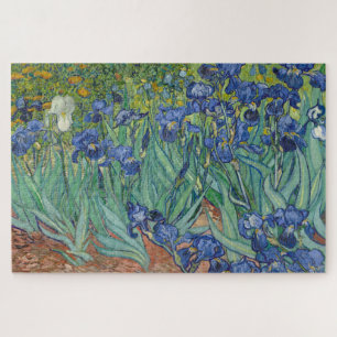 Puzzle Lirios, Pintura al óleo floral, Vincent Van Gogh