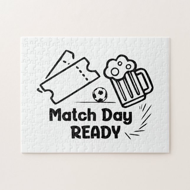Puzzle Listo para el día del partido (Horizontal)