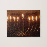 Puzzle Lit menorah, Israel<br><div class="desc">AssetID: 200248233-001 / {Gary Faber} / Lit menorah,  Israel</div>