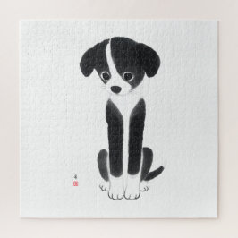 Puzzle Little Ink Pup – Edición del desafío blanco