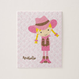 Puzzle Little Pink Cowgirl {blonde}