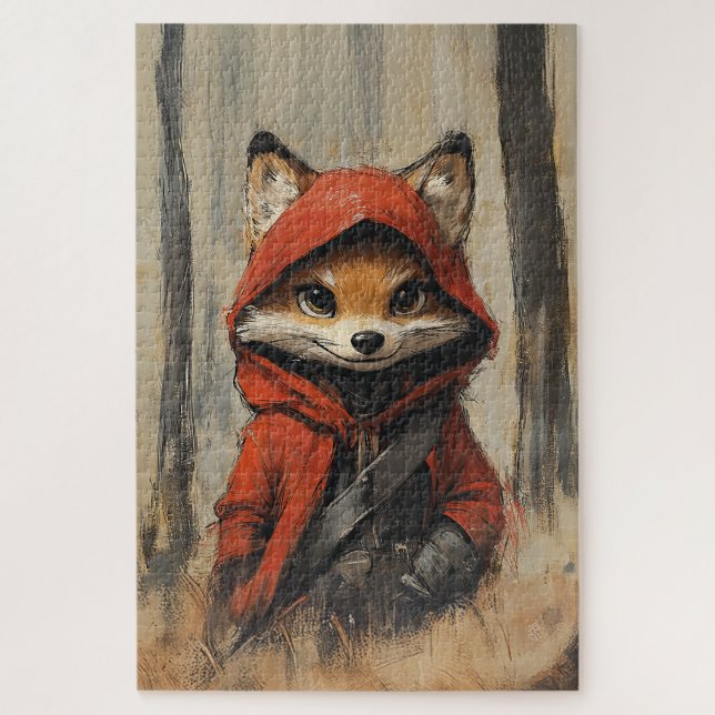 Puzzle  Little Red Riding Hood Fox  (Vertical)