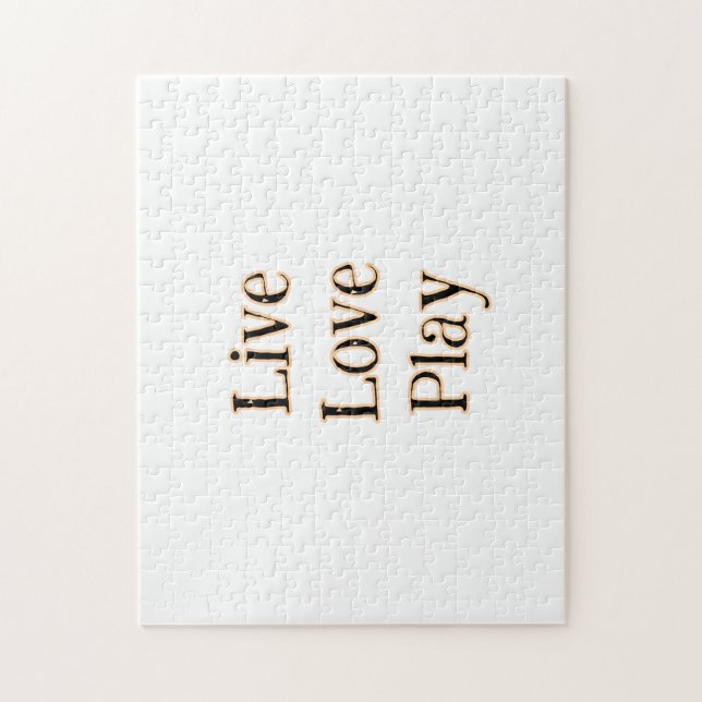Puzzle Live love play naranja negro reproductor deportivo (Vertical)