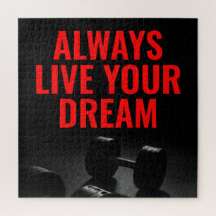 Puzzle Live Your Dream Bodybuilding Training Fitness