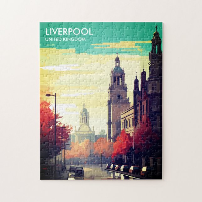 Puzzle Liverpool Reino Unido Viajes (Vertical)