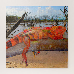 Puzzle Lizard de cuello frito