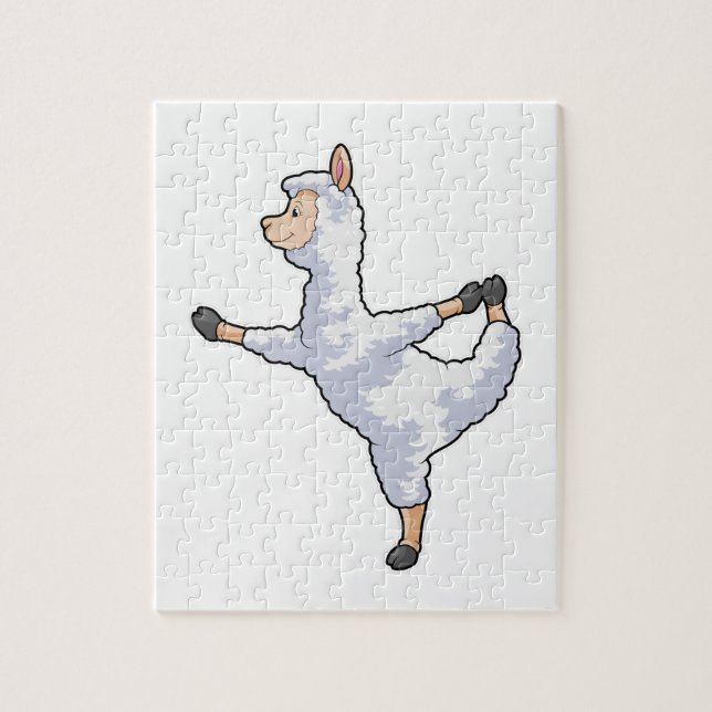 Puzzle Llama al gimnasio del yoga (Vertical)