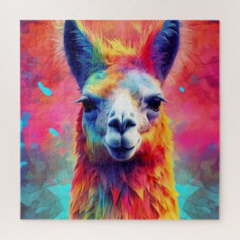 Puzzle Llama arco iris