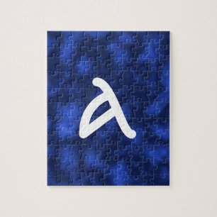 Puzzle Llama azul