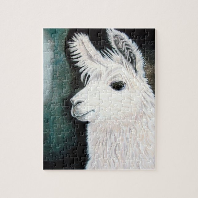 Puzzle Llama blanca (Vertical)